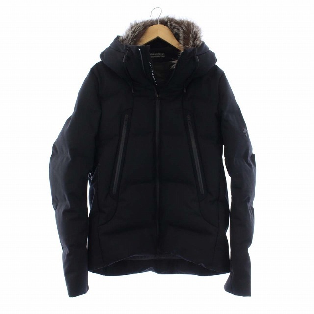 高品質の激安その他定番 DESCENTE - 黒 XS 0 フォックスファー フード ダウンジャケット
