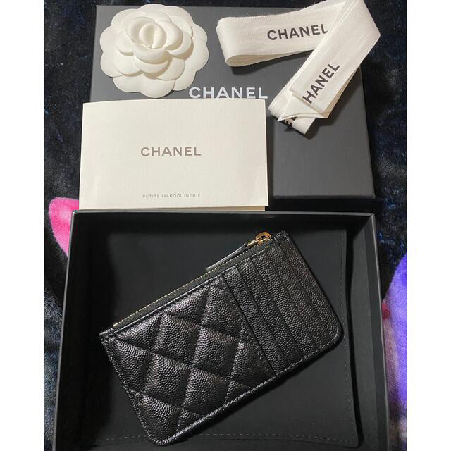 CHANEL(シャネル)の【極美品】CHANEL キャビアスキン　カードコインケース　28番台 メンズのファッション小物(コインケース/小銭入れ)の商品写真