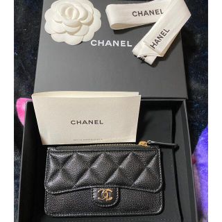 シャネル(CHANEL)の【極美品】CHANEL キャビアスキン　カードコインケース　28番台(コインケース/小銭入れ)