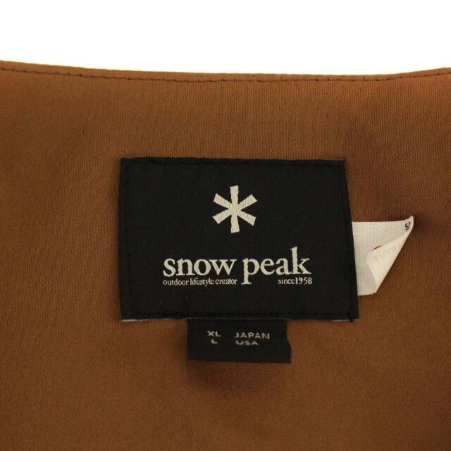 Snow Peak(スノーピーク)のスノーピーク フレキシブルインサレーションジャケット ノーカラー 中綿 XL 茶 メンズのジャケット/アウター(ブルゾン)の商品写真