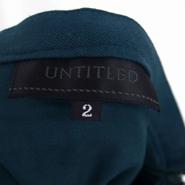 UNTITLED(アンタイトル)のアンタイトル UNTITLED フレア スカート 膝丈 ウール混 デニム 2 レディースのスカート(ひざ丈スカート)の商品写真