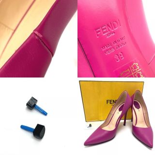 FENDI - フェンディ FENDI ポインテッドトゥ ハイヒール パンプス