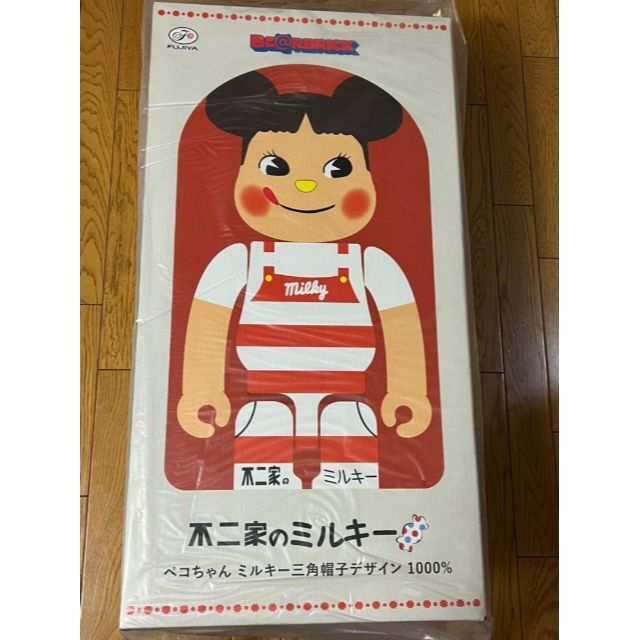 BE@RBRICK ペコちゃん ミルキー三角帽子デザイン1000%の通販 by クッキー（北海船団）｜ラクマ