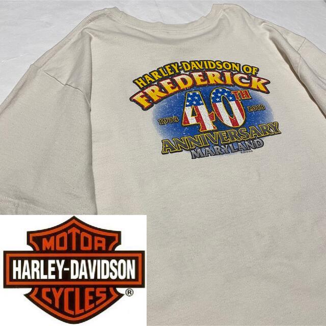 Tシャツ/カットソー(半袖/袖なし)90s  ハーレーダビッドソン ロゴプリント ビッグシルエット ゆるだぼ