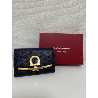 フェラガモ(Ferragamo)のフェラガモ　キーケース　ネイビー(キーケース)