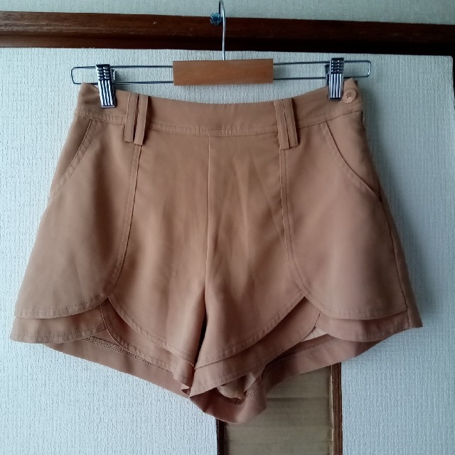 mystic(ミスティック)のmystic　ショートパンツ　ブラウン　サイズ1 レディースのパンツ(ショートパンツ)の商品写真