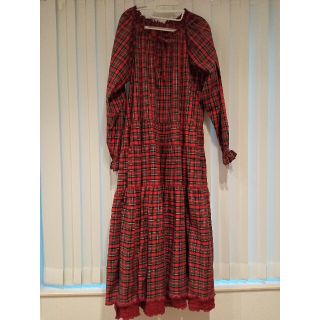 ピンクハウスタータンチェックワンピース(ロングワンピース/マキシワンピース)