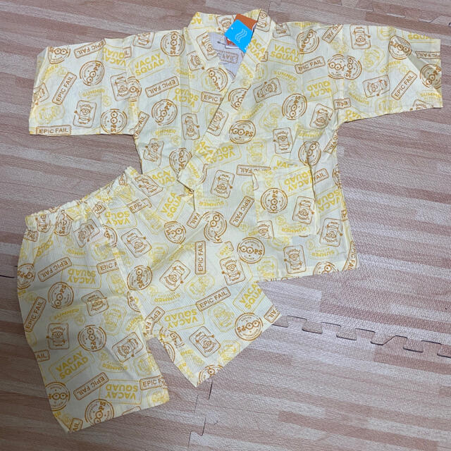 ミニオン(ミニオン)の【新品】ミニオン 甚平 キッズ/ベビー/マタニティのキッズ服男の子用(90cm~)(甚平/浴衣)の商品写真