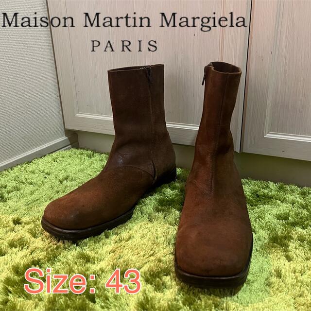Maison Martin Margiela(マルタンマルジェラ)のMargiela マルジェラ スクエアトゥ ブーツ ⑩ 本人期 初期 2001 メンズの靴/シューズ(ブーツ)の商品写真