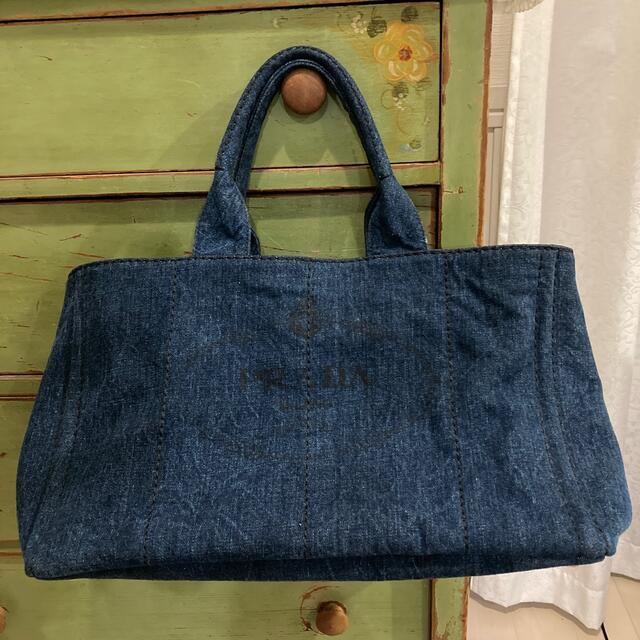 プラダPRADA デニムカナパトートバッグ Lサイズ 特売 10150円引き