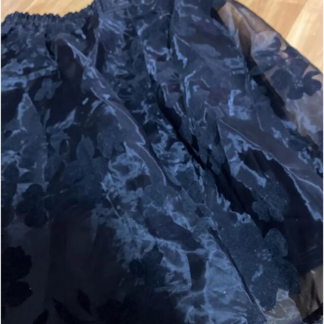 オーガンジースカート レディースのスカート(ひざ丈スカート)の商品写真