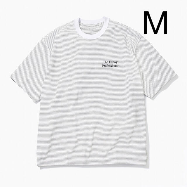 S/S Border T-Shirt (BLACK × WHITE)M Size