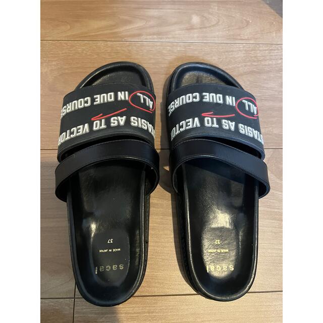 極美品 Sacai サカイ フラット サンダル 37 | www.bonitaexclusive.com