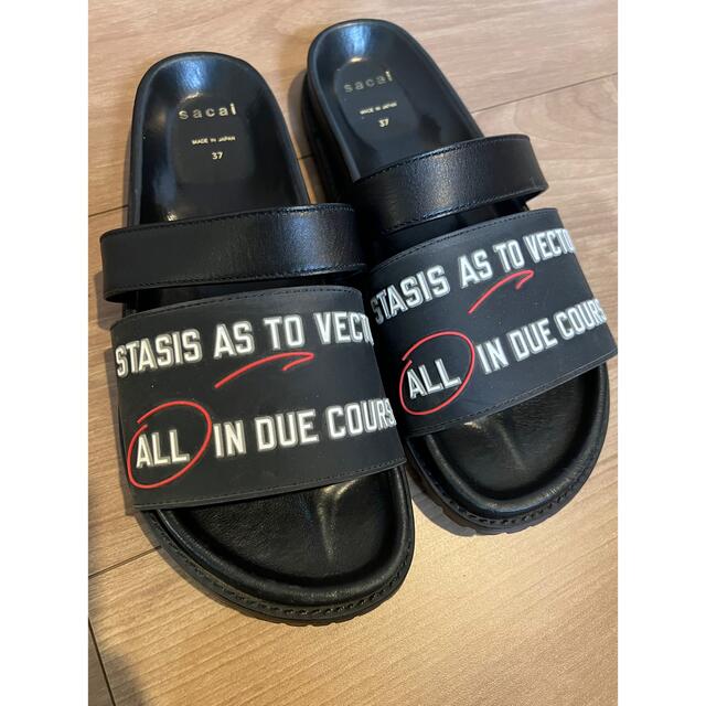 極美品 Sacai サカイ フラット サンダル 37 | www.bonitaexclusive.com