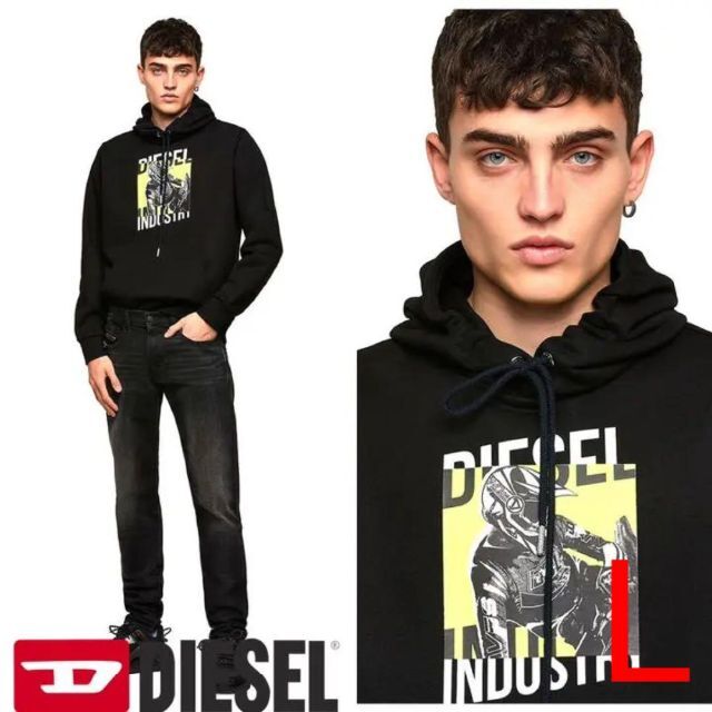 DIESEL ディーゼル メンズ  パーカー L