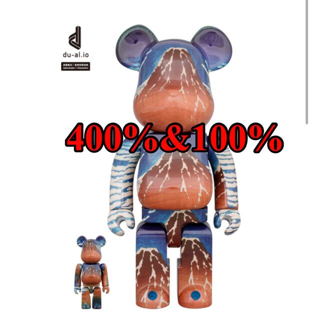 BE@RBRICK 葛飾北斎 「冨嶽三十六景 凱風快晴」100％ & 400％エンタメ/ホビー