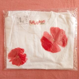 フリフ(ふりふ)の【新品未使用】ふりふ お花 半袖 Tシャツ(Tシャツ(半袖/袖なし))