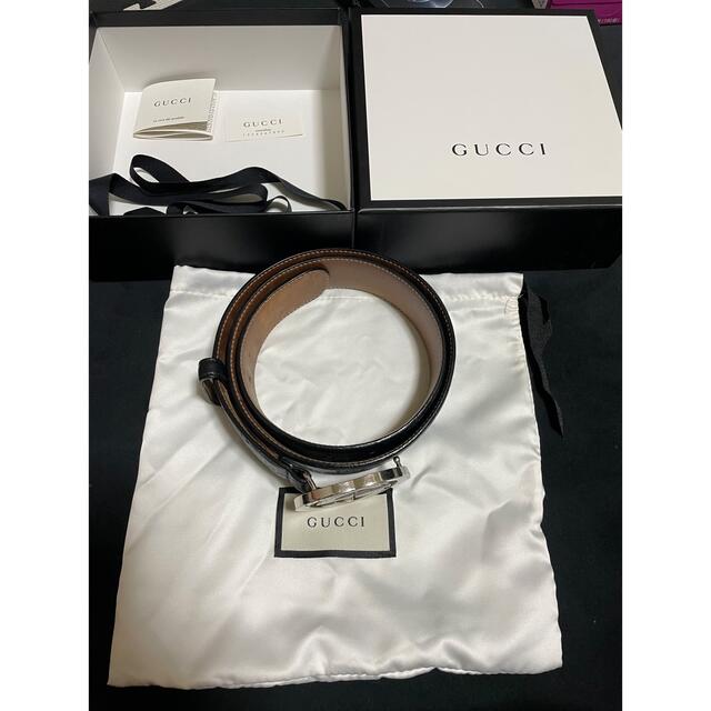 Gucci   GUCCI シグネチャー レザー ベルトの通販 by s.y.m.'s shop