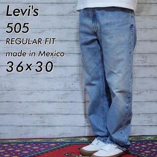 リーバイス(Levi's)の01年メキシコ製 リーバイス Levi's 505 W36 デニムパンツ 色薄め(デニム/ジーンズ)