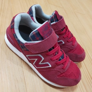 ニューバランス(New Balance)のニューバランス スニーカー 赤 チェック 靴20㎝ new balance(スニーカー)