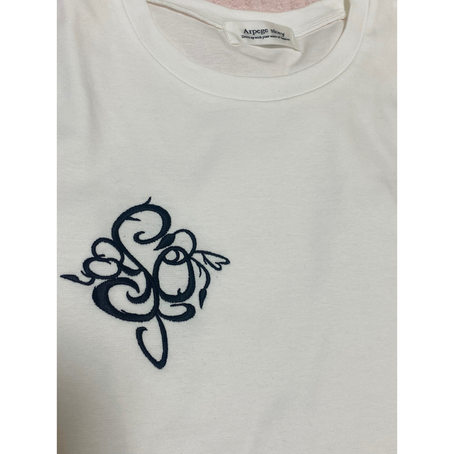 JUSGLITTY - Arpege story🧡刺繍Tシャツ・ホワイトMの通販 by ...