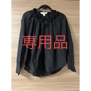 エイチアンドエム(H&M)のH&M 黒のブラウス(シャツ/ブラウス(長袖/七分))