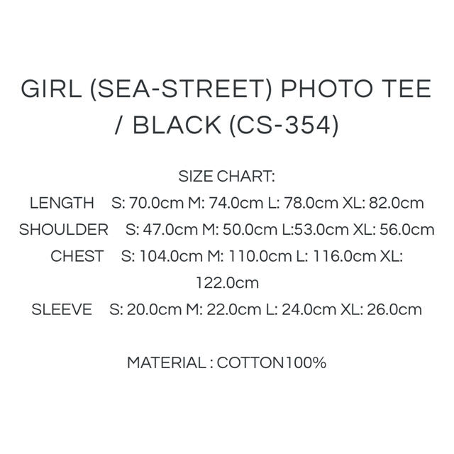 WIND AND SEA(ウィンダンシー)のWIND AND SEA Girl photo tee Black XL メンズのトップス(Tシャツ/カットソー(半袖/袖なし))の商品写真