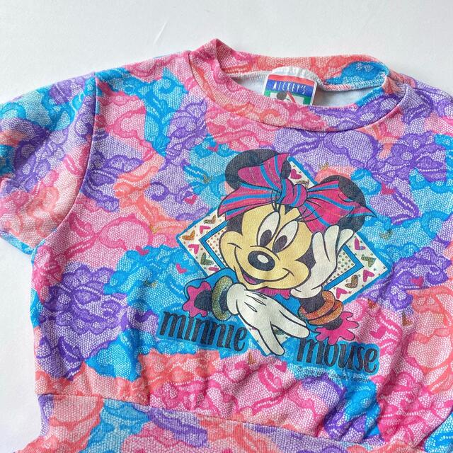 ミニー　チュニック　Tシャツ　ワンピース キッズ/ベビー/マタニティのキッズ服女の子用(90cm~)(Tシャツ/カットソー)の商品写真