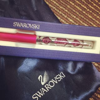 スワロフスキー(SWAROVSKI)のピンクスワロ♡ボールペン(ペン/マーカー)