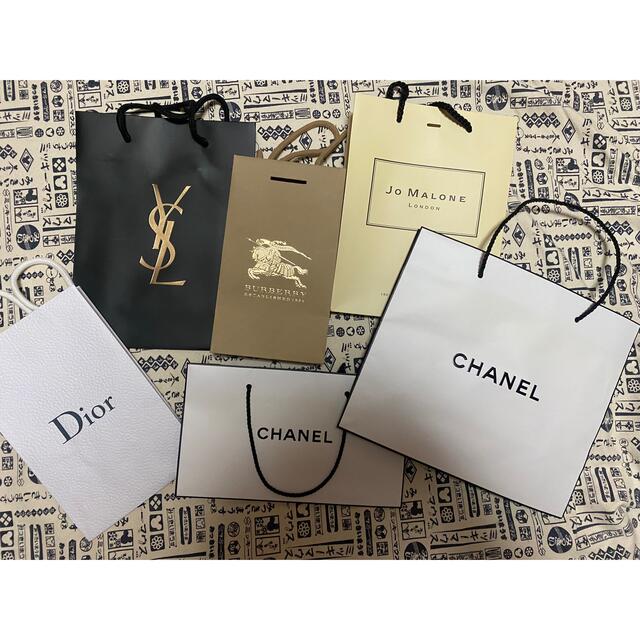 Yves Saint Laurent Beaute(イヴサンローランボーテ)のブランドショッパー　DIOR CHANEL Burberry YSL JOMAL レディースのバッグ(ショップ袋)の商品写真