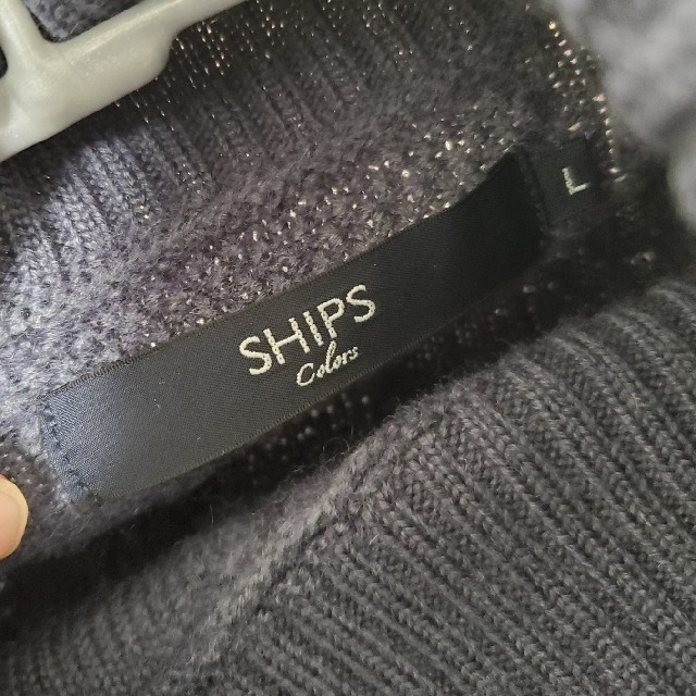 SHIPS(シップス)のSHIPS　ブルーグレー　タートルネック　ニット メンズのトップス(ニット/セーター)の商品写真