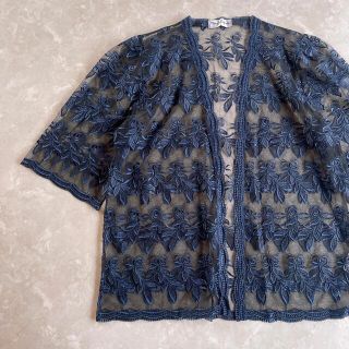 グリモワール(Grimoire)のused レトロ 総レース カーディガン 古着 ヴィンテージ vintage(カーディガン)