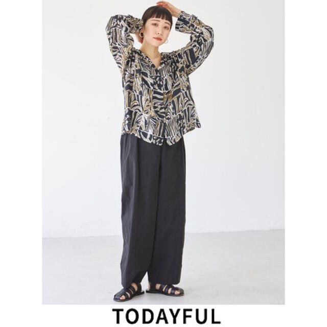 TODAYFUL  Washed Wide Pants ブラック38 新品タグ付 1