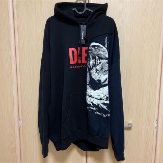 ディーゼル(DIESEL)の未使用　DIESEL ディーゼル　パーカー　プルオーバー　ダメージ加工❗️(パーカー)