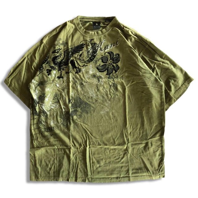 Karl Kani(カールカナイ)の00s カールカナイ Ｔシャツ オリーブ 2XL Karl Kani Gold メンズのトップス(Tシャツ/カットソー(半袖/袖なし))の商品写真