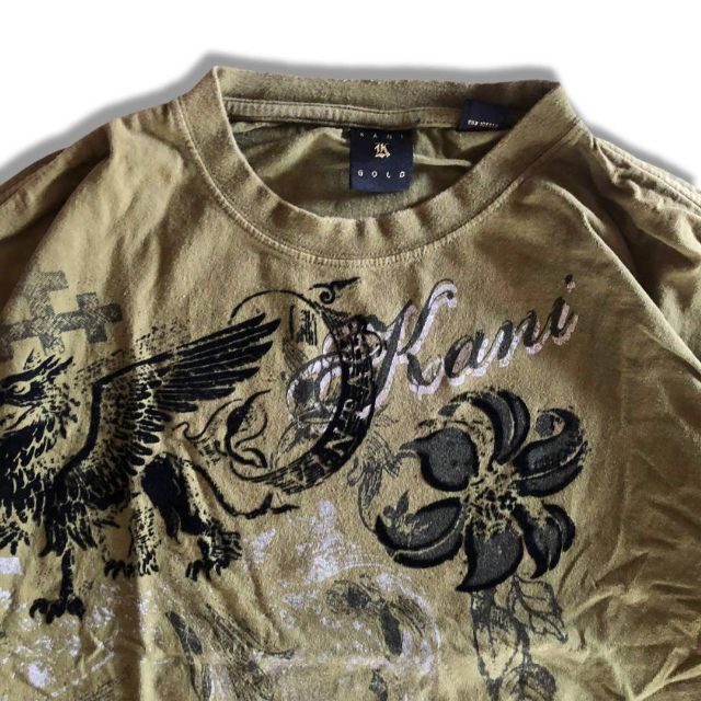 Karl Kani(カールカナイ)の00s カールカナイ Ｔシャツ オリーブ 2XL Karl Kani Gold メンズのトップス(Tシャツ/カットソー(半袖/袖なし))の商品写真