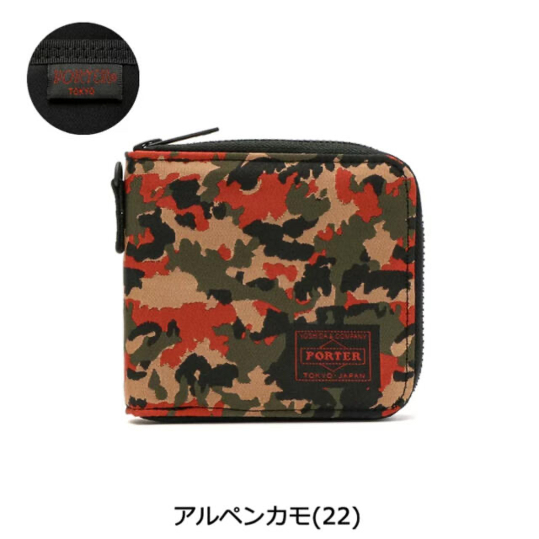 セール☆ PORTER  アルペンカモ　二つ折り財布　ラウンドファスナー