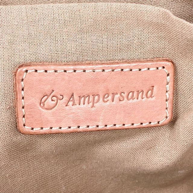 ampersand(アンパサンド)のアンパサンド リネンかごバッグ 肩掛けトートバッグ 大容量 A4収可 春夏 レディースのバッグ(トートバッグ)の商品写真