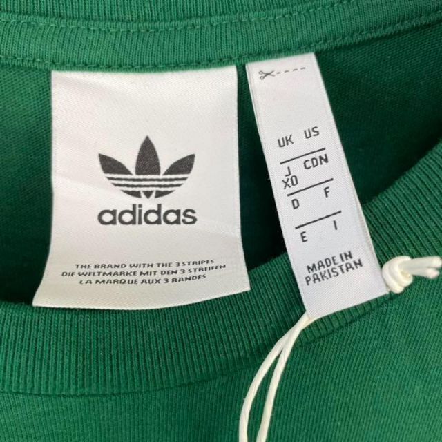 adidas(アディダス)の新品 タグ付き アディダス トレフォイルロゴ Tシャツ デカロゴ 緑 ゆるだぼ メンズのトップス(Tシャツ/カットソー(半袖/袖なし))の商品写真