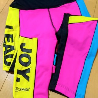 ズンバ(Zumba)の★USED★Zumba ズンバ　レギンス（S）（7分丈）JWI購入正規品(トレーニング用品)