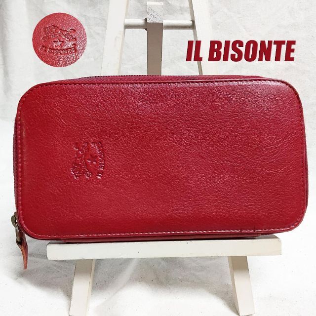 ことご IL BISONTE - ○イルビゾンテ ラウンドファスナー長財布 新品未