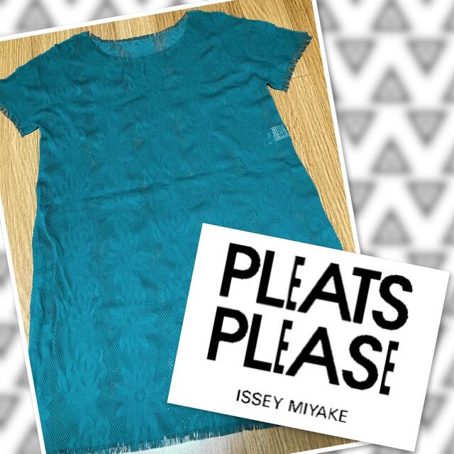 PLEATS  PLEASE イッセイミヤケ  チュニック　グリーン