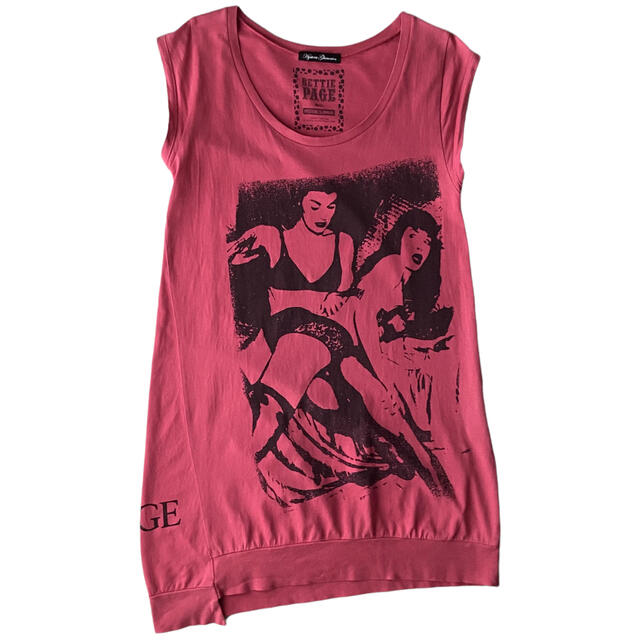 HYSTERIC GLAMOUR(ヒステリックグラマー)の00s Hysteric Glamour × BETTY PAGE トップス レディースのトップス(Tシャツ(半袖/袖なし))の商品写真