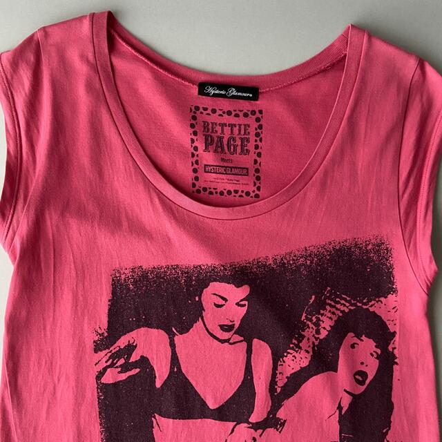 HYSTERIC GLAMOUR(ヒステリックグラマー)の00s Hysteric Glamour × BETTY PAGE トップス レディースのトップス(Tシャツ(半袖/袖なし))の商品写真