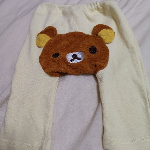 サンエックス(サンエックス)のRilakkuma ズボン 80cm 薄黄色 キッズ/ベビー/マタニティのベビー服(~85cm)(パンツ)の商品写真