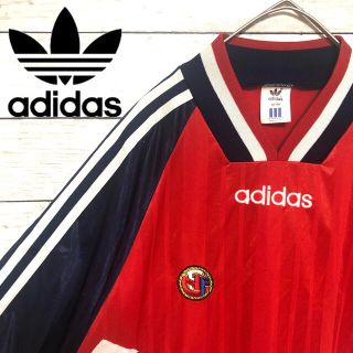 アディダス(adidas)の海外Lサイズ　サッカーノルウェー代表94年アメリカW杯着用モデル(ウェア)