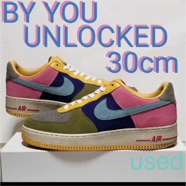 メンズNIKE BY YOU UNLOCKED AIR FORCE1 LOW 30cm