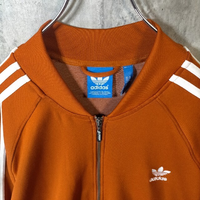 激レア 7XL adidas アディダス トラックジャケット オレンジ 蜜柑 白