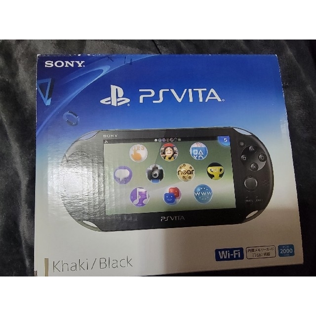 ps vita 2000 本体 カーキ ブラックPSVita