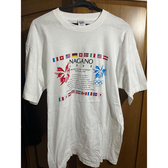 1998 長野オリンピック　オフィシャルTシャツ　90年代　シングルステッチ メンズのトップス(Tシャツ/カットソー(半袖/袖なし))の商品写真